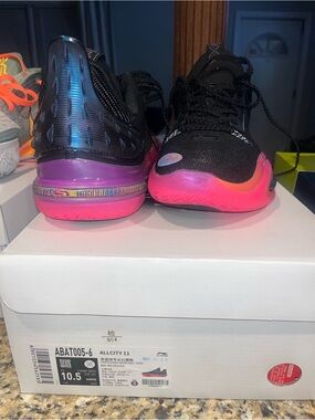 DWade Allcity 11 Men's Black and Pink Performance Basketball Sneakers
